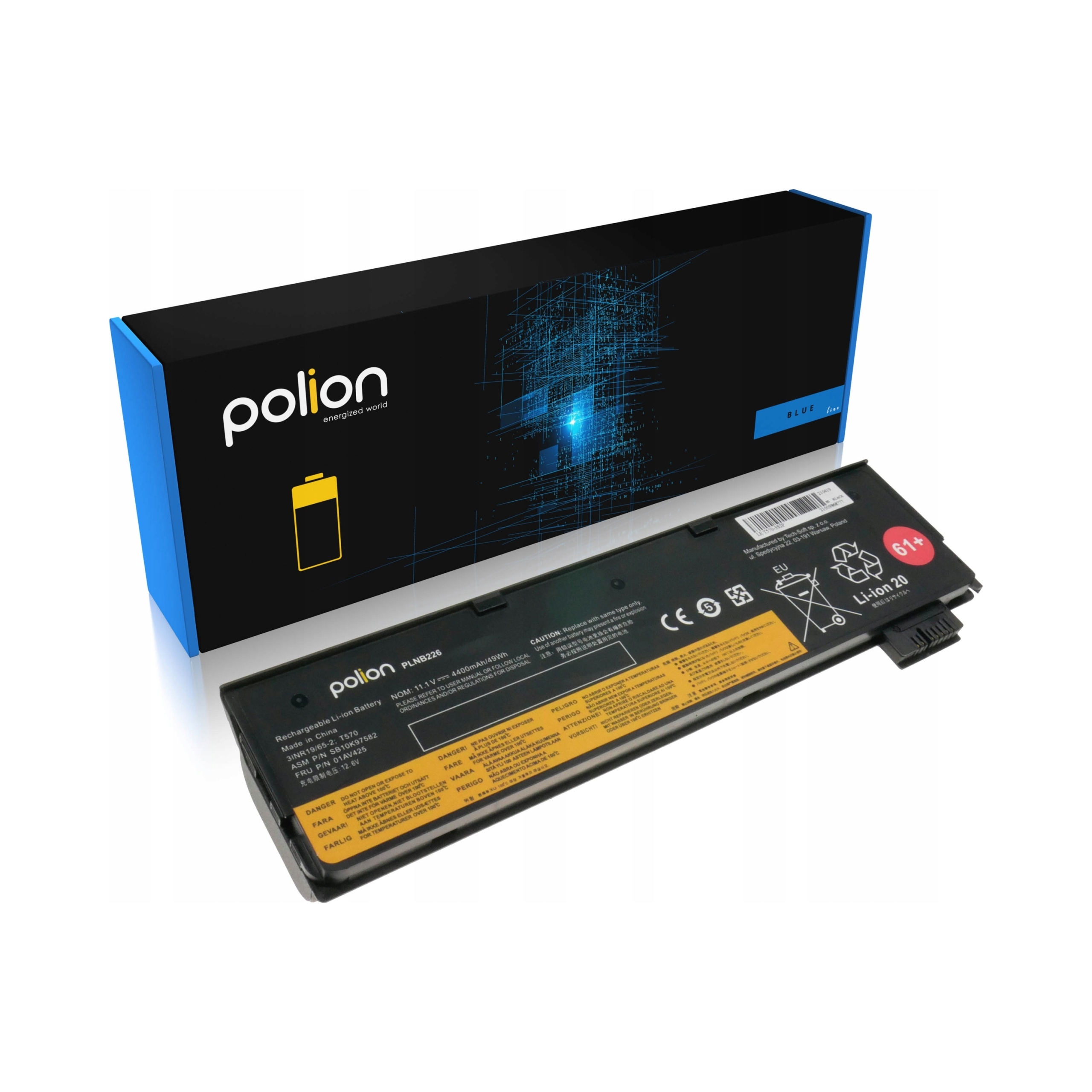 Batéria pre notebooky Ibm, Lenovo Li-Ion 4400 mAh Polion