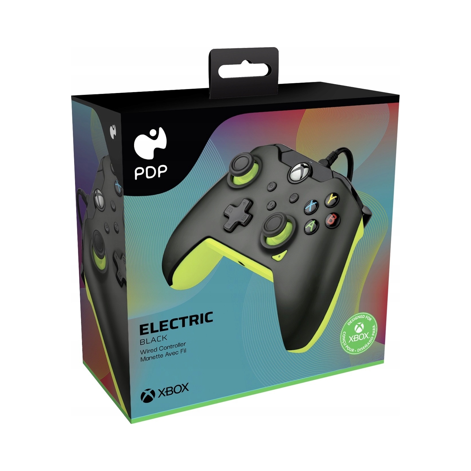 PDP pad przewodowy Electric Black do PC, Xbox Series, Xbox One