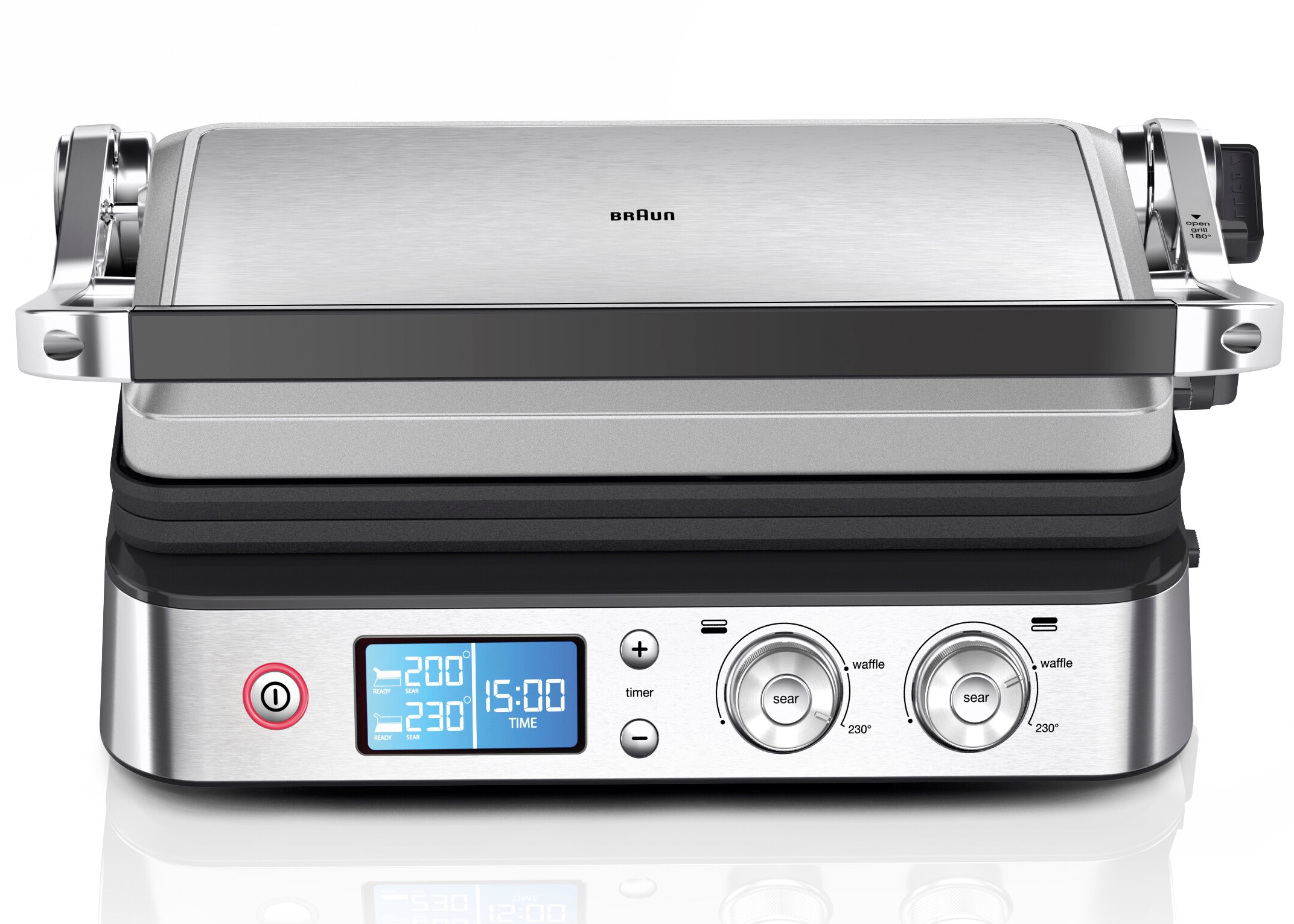 Kontaktowy grill elektryczny Braun CG9047 srebrny/szary 2000 W