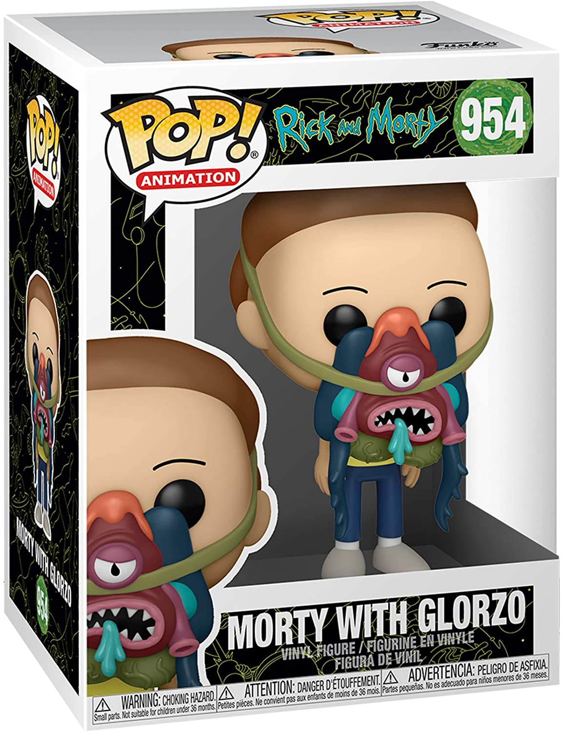 Funko Pop Animation Rick Morty Morty with Glorzo-Zdjęcie-0