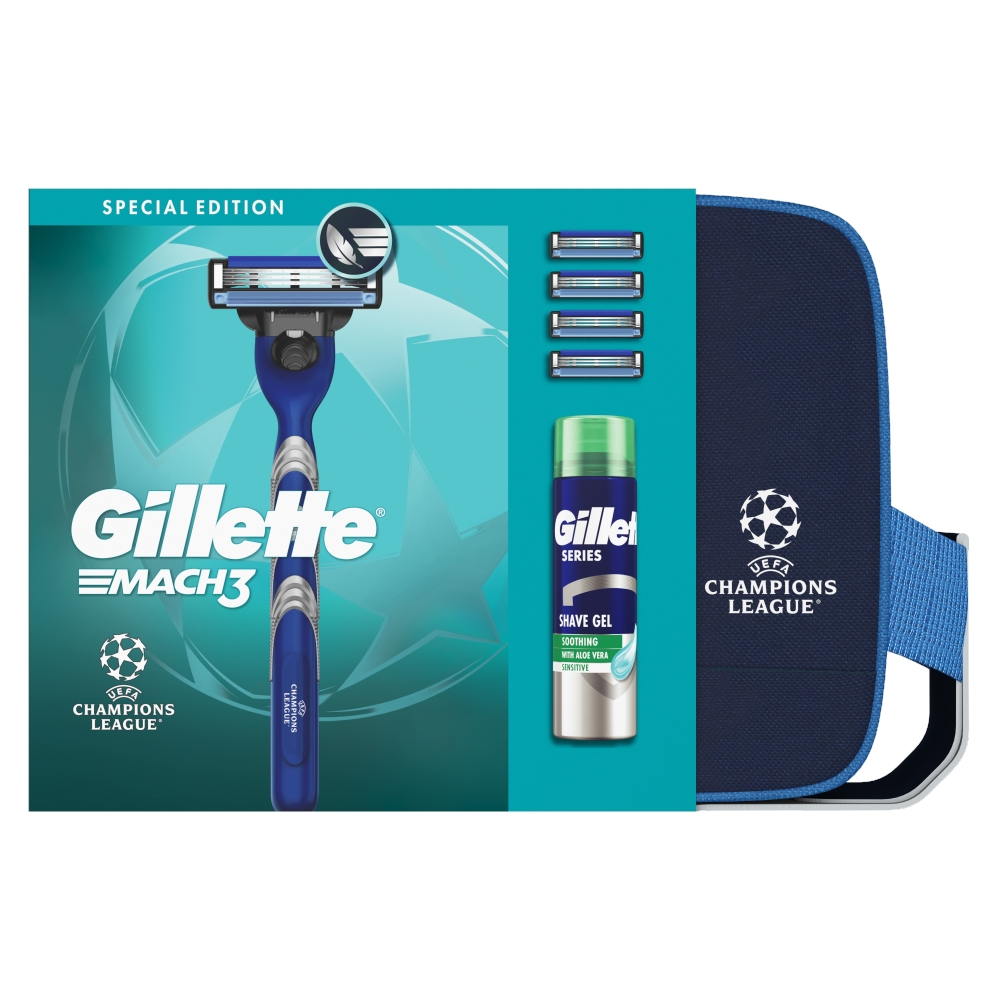 Gillette Mach3 4UP 200ML Gel Cosmetic Bag