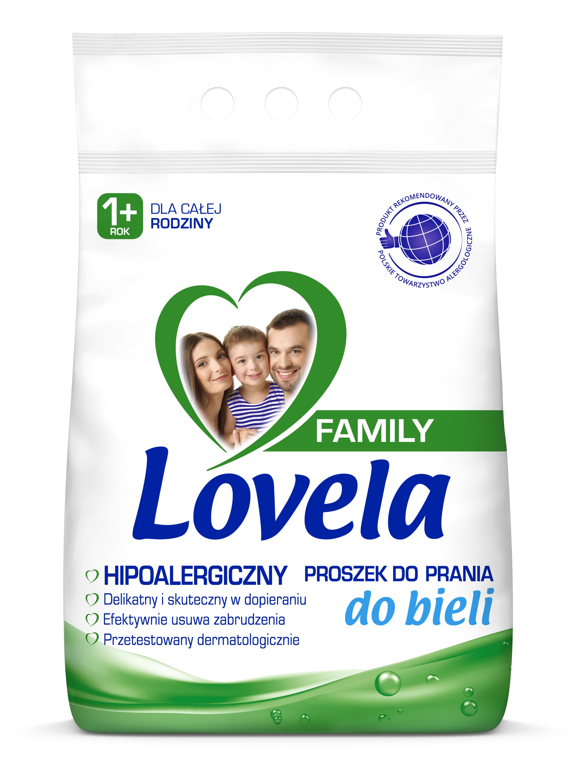 Levně Lovela Family Hypoalergenní prášek na praní bílé barvy 2,1 kg 28 praní