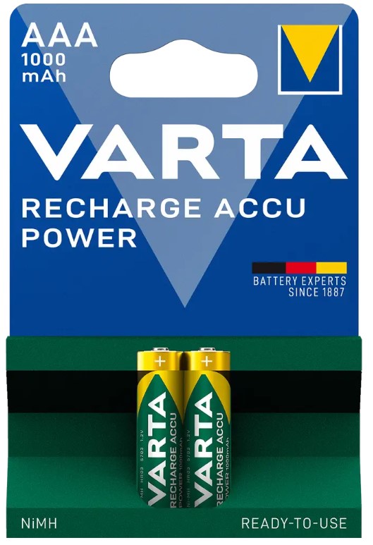 Varta Akumulatory R3 1000 mAh Recharge Accu Power 2szt