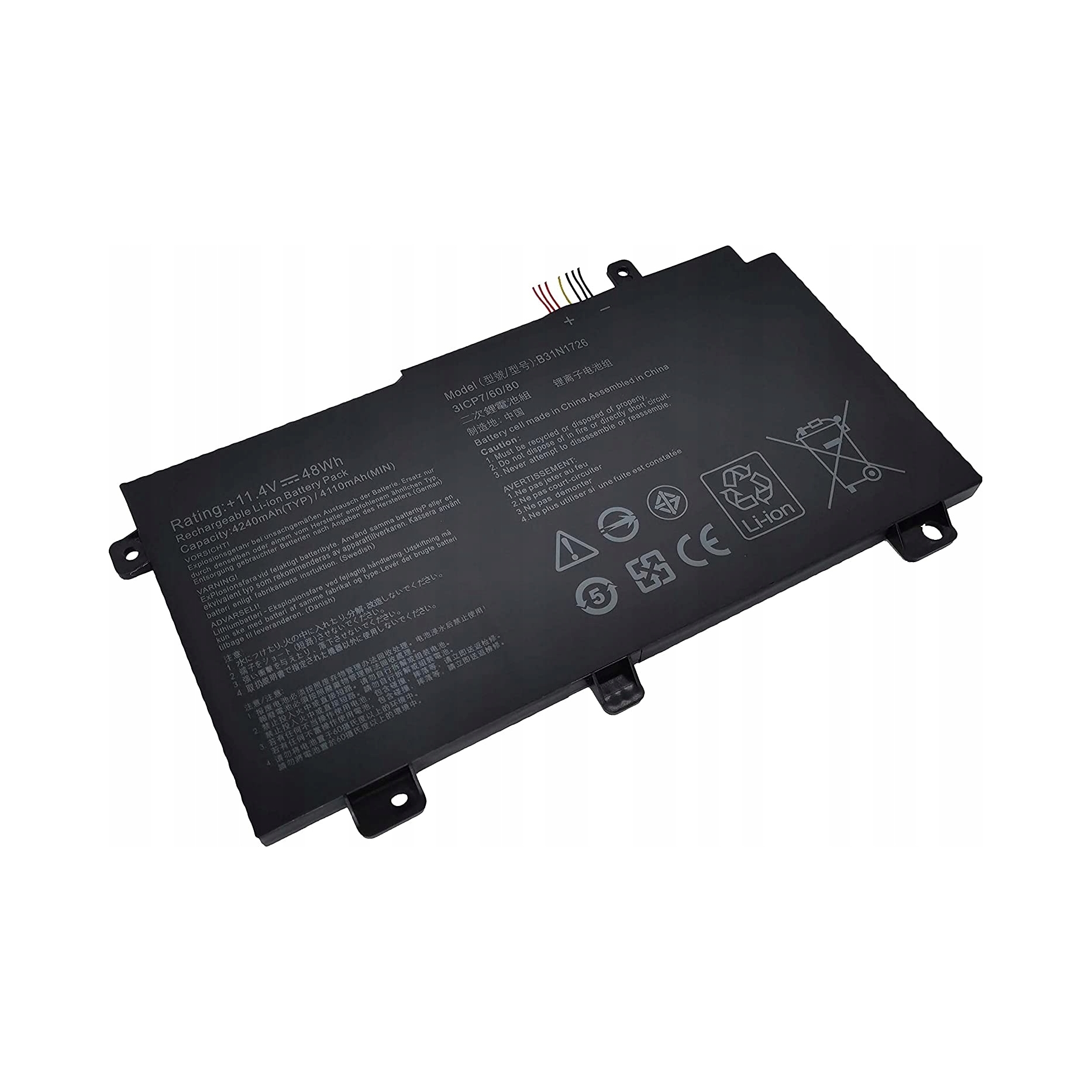 Batéria do notebooku Asus lítium-polymérová 4240 mAh 11,40 V originálne