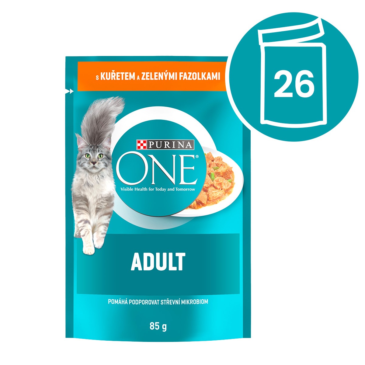 Levně Purina One One Adult kuře ve šťávě 26x85 g
