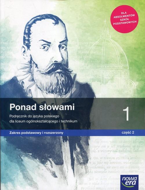 Ponad słowami klasa 1 część 2 Język polski podręcznik Nowa Era
