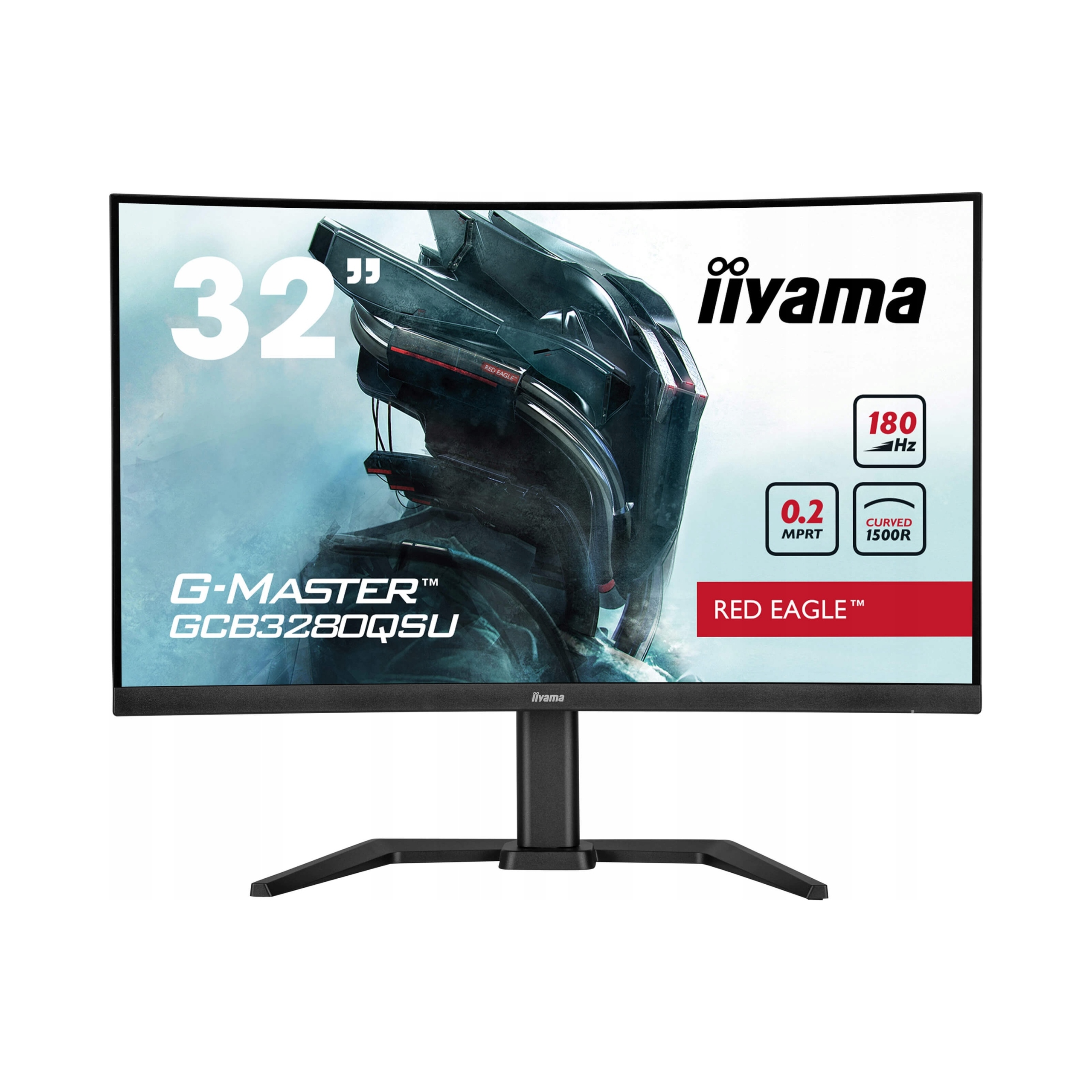 iiyama G-Master/ GCB3280QSU-B2/ 31, 5"/ Va/ Qhd/ 180Hz/ 0, 2ms/ Black/ 3R…
