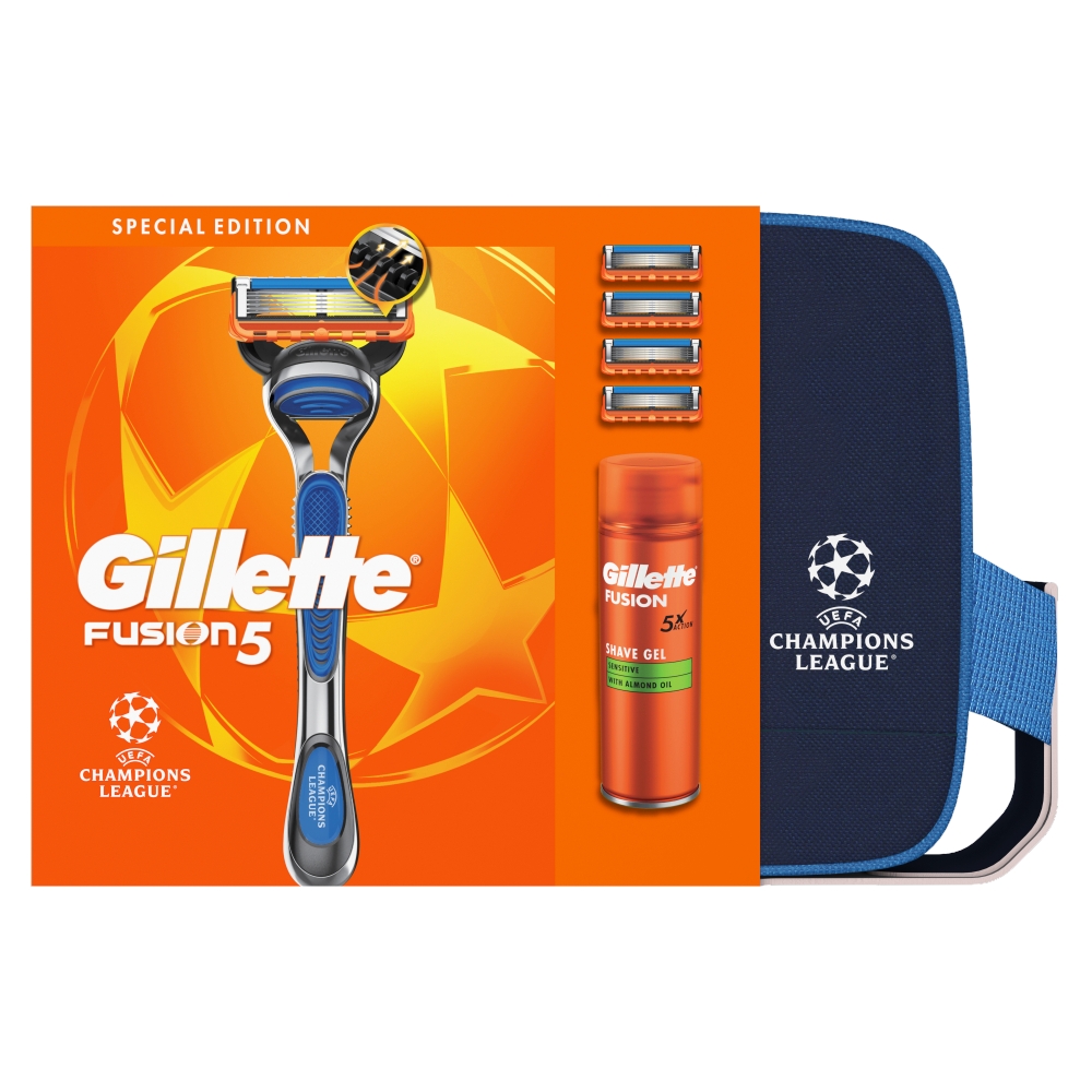 Zestaw Gillette FIUSION5 Maszynka Że L+ Ostrza Kosmetyczka