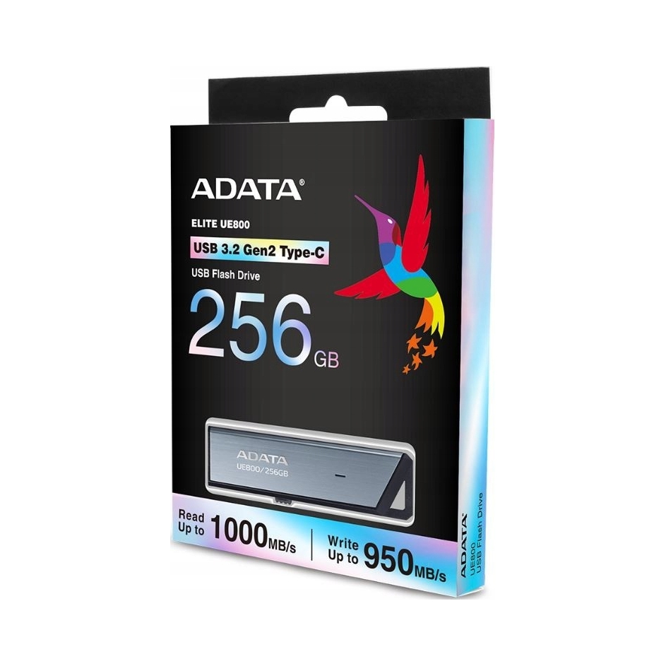 Flash disk Adata Elite UE800 256 Gb Usb 3.1 typ C strieborný