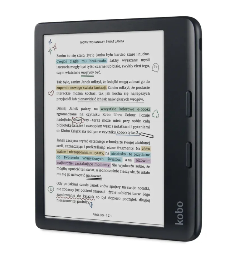 Czytnik E-booków Kobo Libra Colour 7'' WiFi Bluetooth Czarny