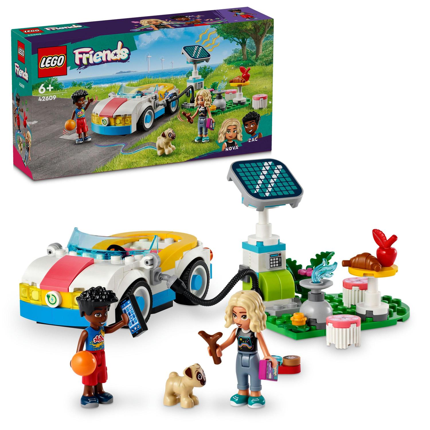 Lego Friends 42609 Elektrické auto a nabíjecí stanice