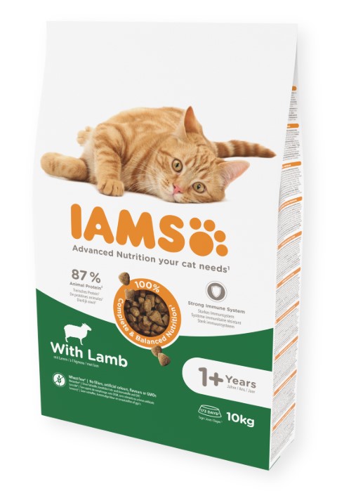 Levně Iams Cat Dry Base Adult All Breeds Lamb krmivo pro psy všech plemen 10