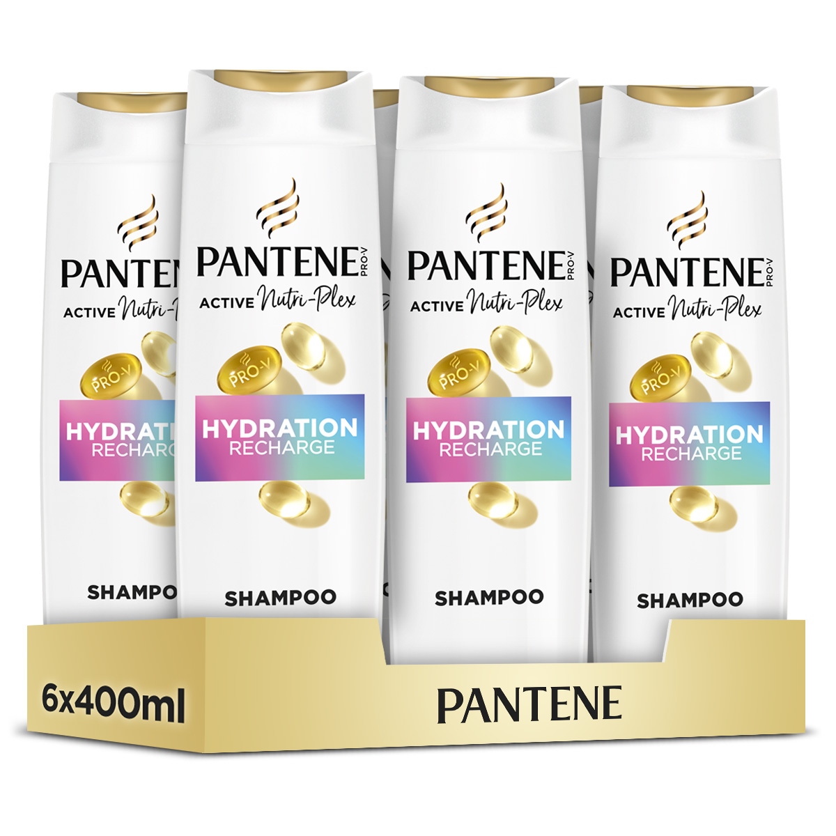 Pantene Pro-V Hydration Recharge Szampon do włosów, 6x400 ml