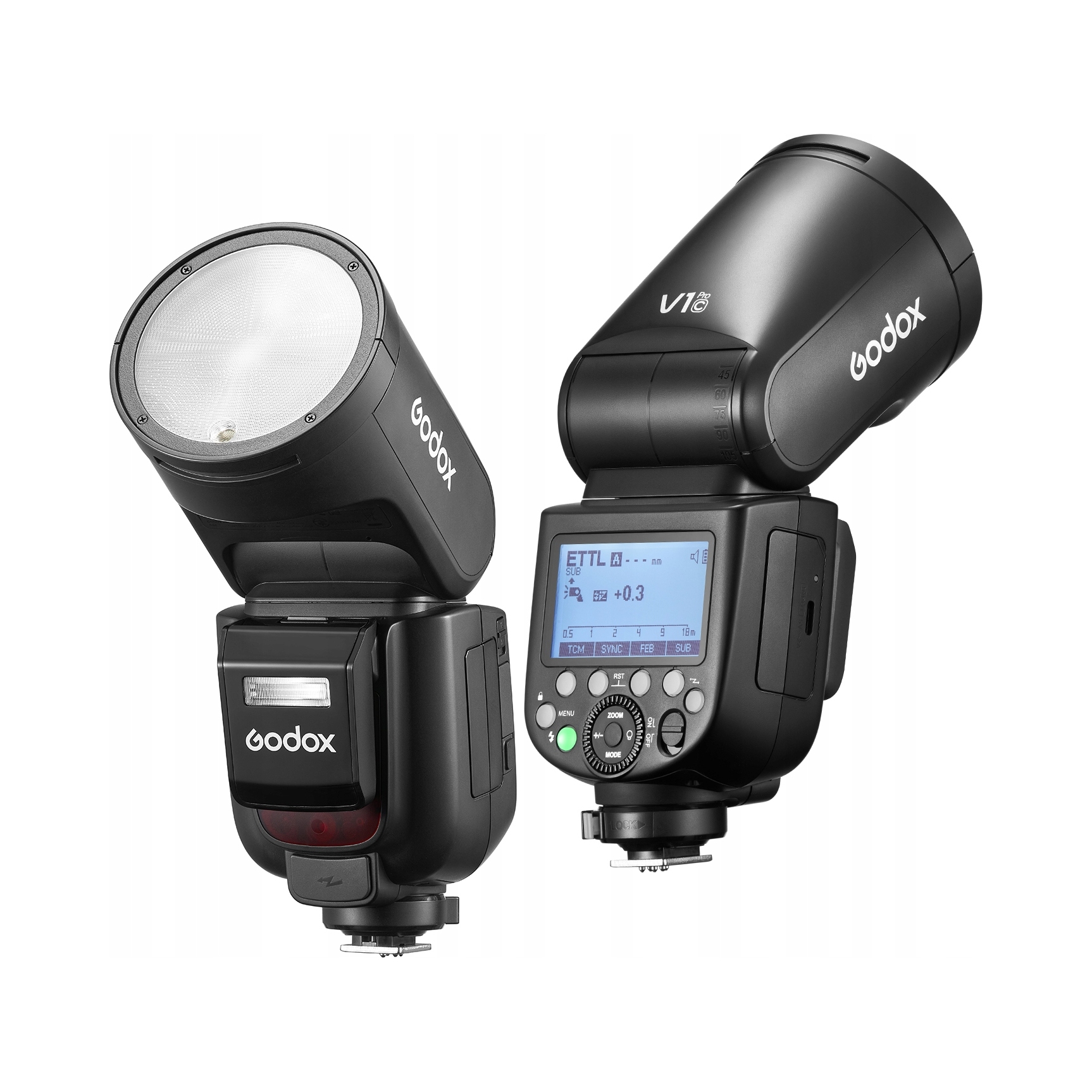 Lampa błyskowa Godox V1 Pro C Kompatybilny z aparatami Canon Eos