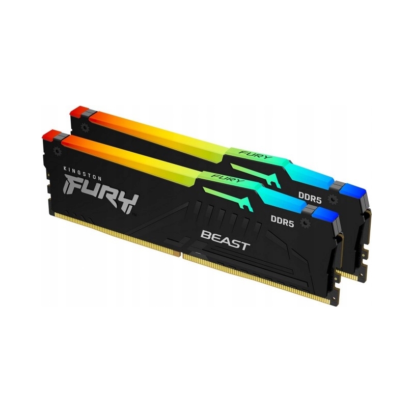 Pamięć Kingston Fury Beast Rgb, DDR5, 64 Gb, 6000MHz, CL36