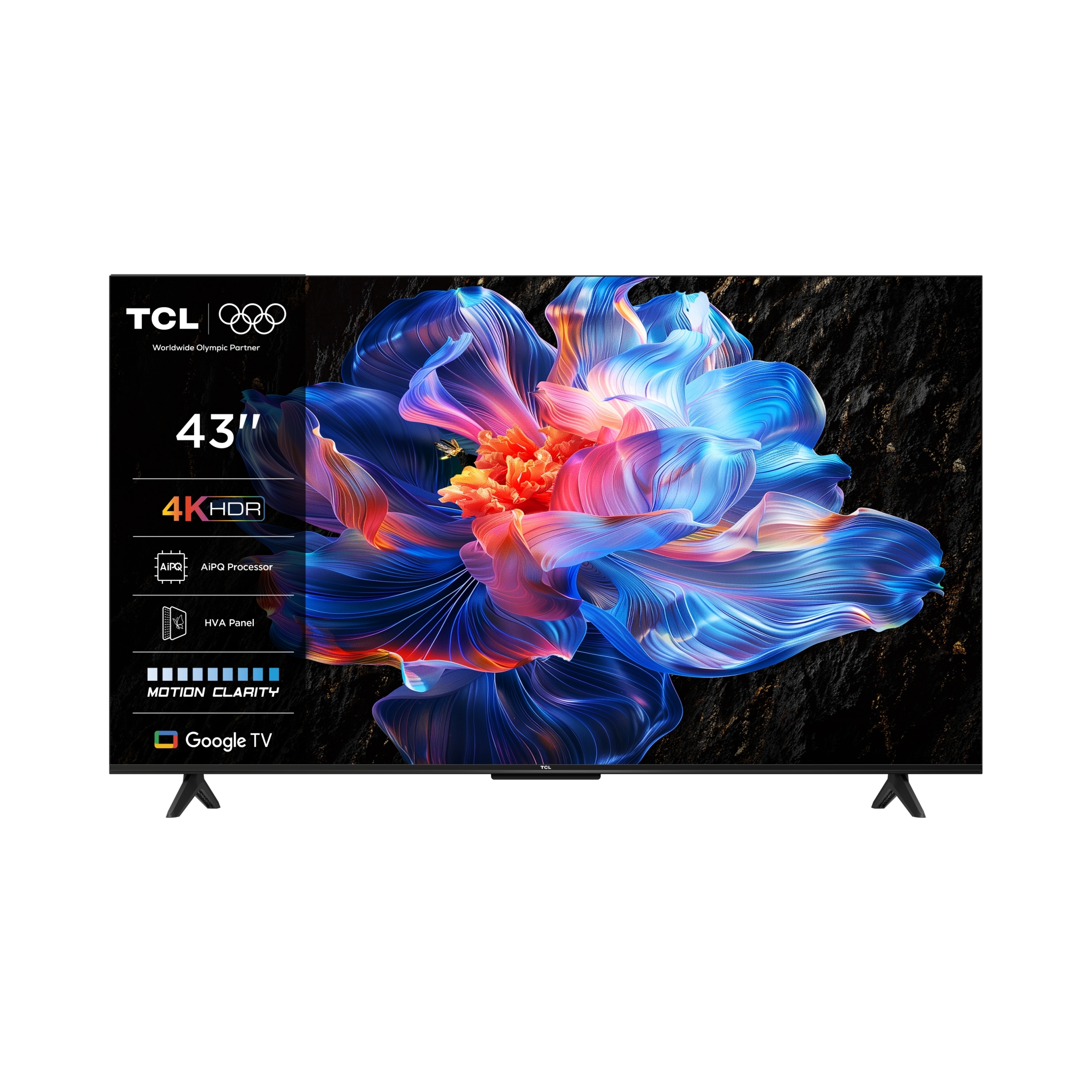 Led televízor Tcl 43V6C 43" 4K Uhd čierny Qled Google Tv Uhd 4K