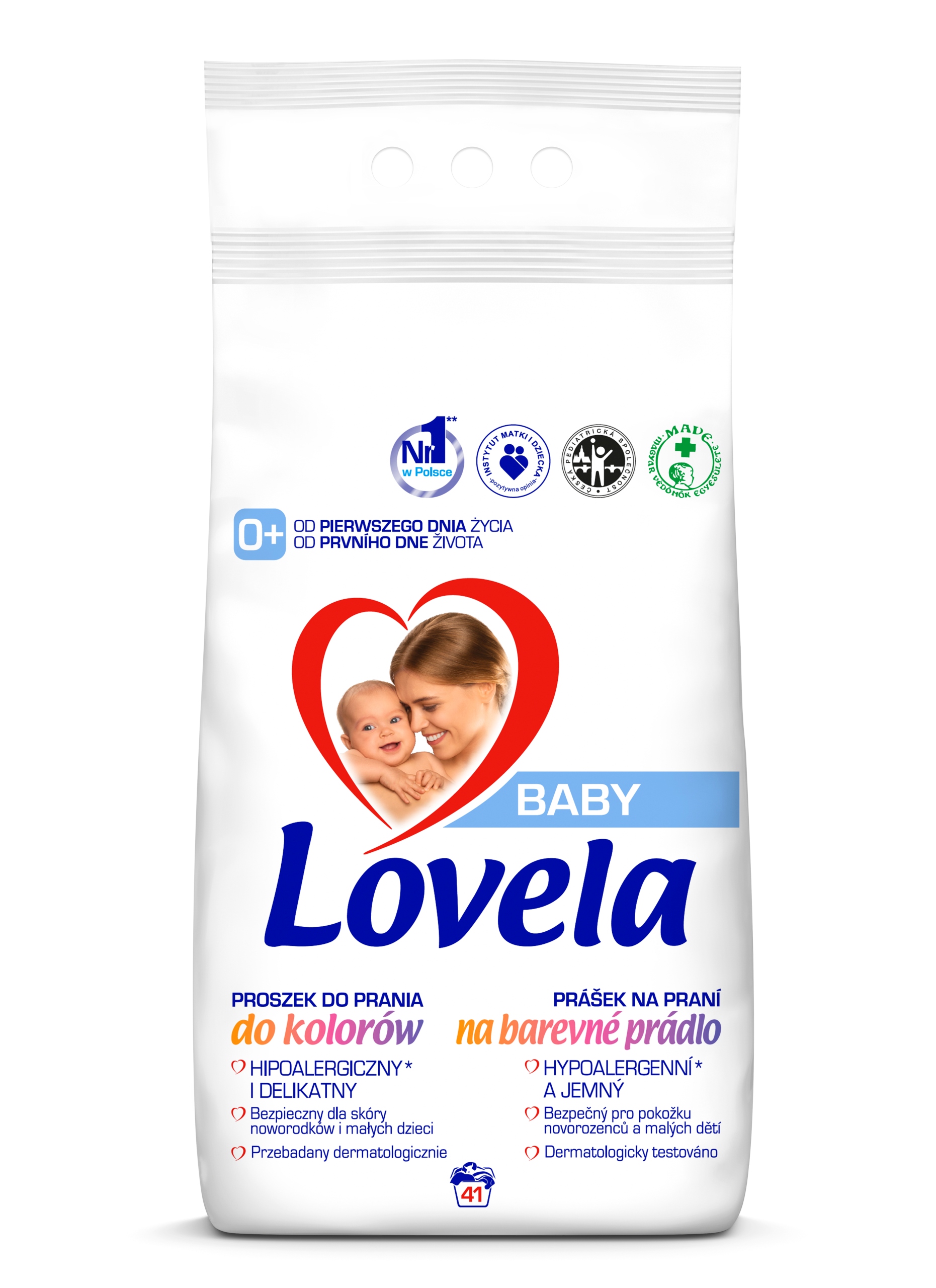 Levně Lovela Baby hypoalergenní prášek na barevné prádlo pro miminka 4,1 kg