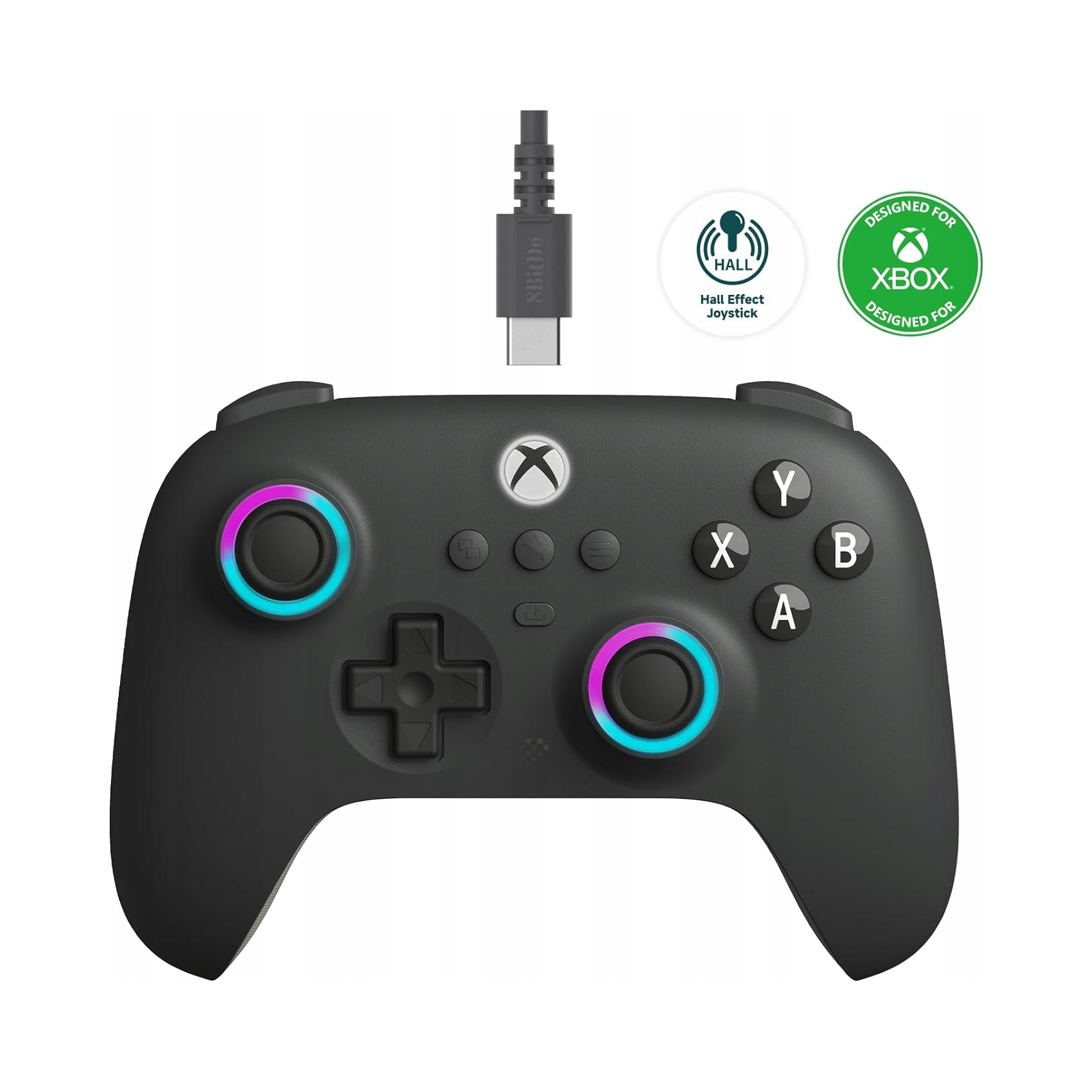 Kontroler pad przewodowy 8BitDo Ultimate C Xbox X|S One Windows Hall Effect