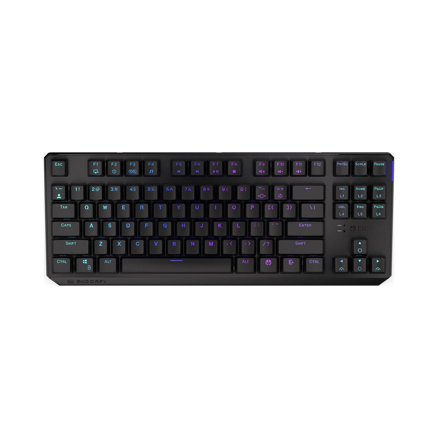 Mechanická klávesnica Endorfy Thock Tkl Wireless, Kailh Box Black, čierna