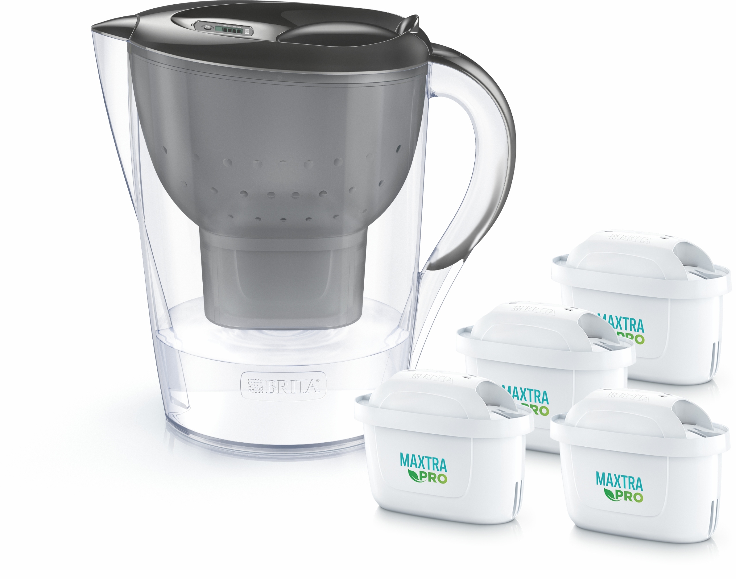 Dzbanek filtrujący Brita Marella 2,4l grafitowy 4 wkłady filtrujące