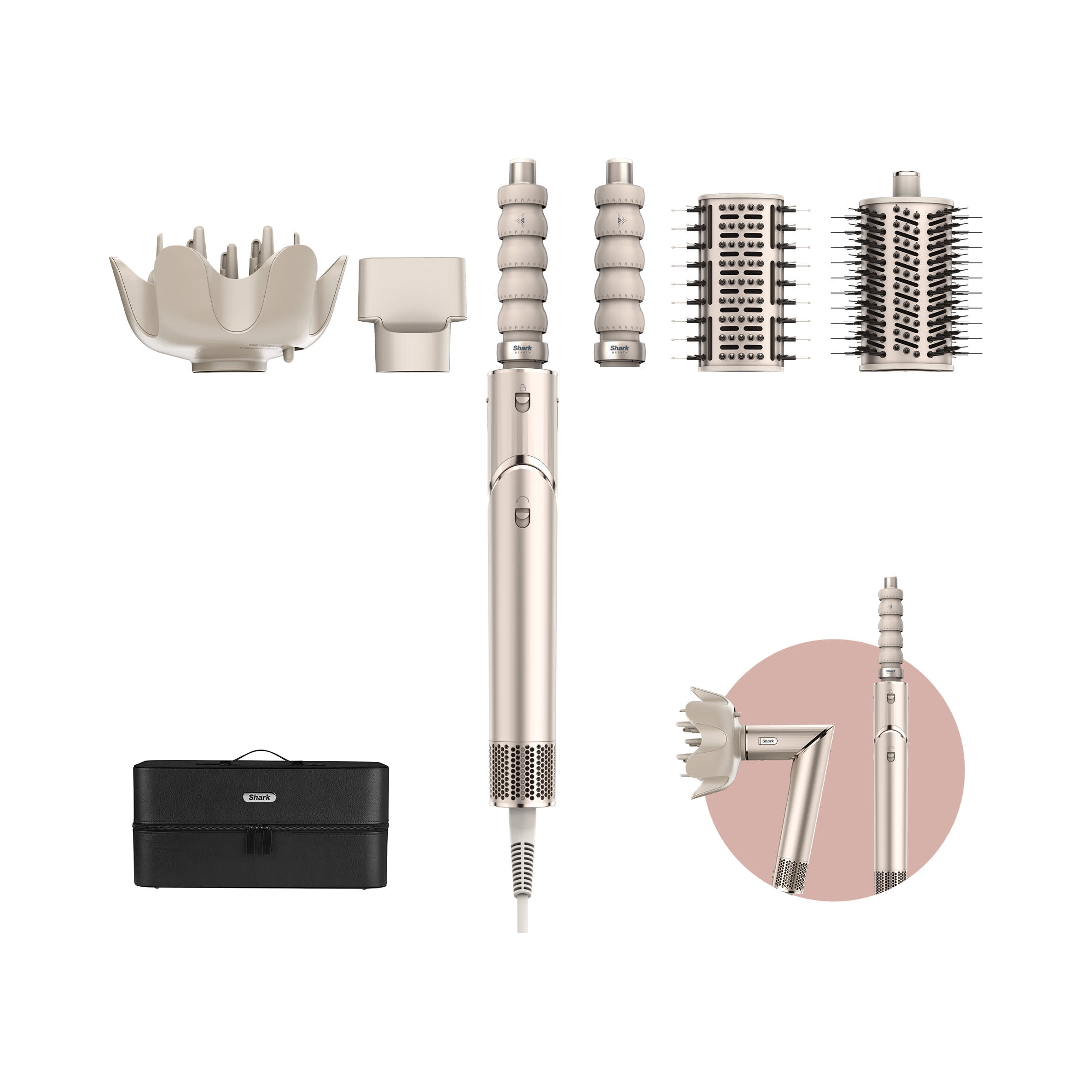 Sušič a stylingový prístroj na vlasy 5 v 1 Shark Flextyle HD446SLEU 1400 béžový