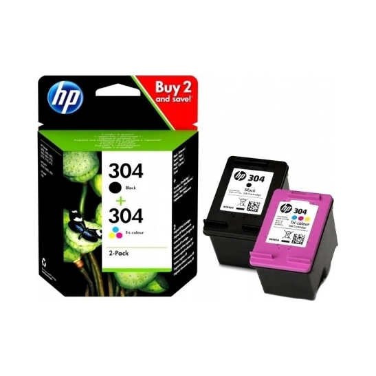 Zestaw Hp 304 (3JB05AE) tusz czarny kolor,