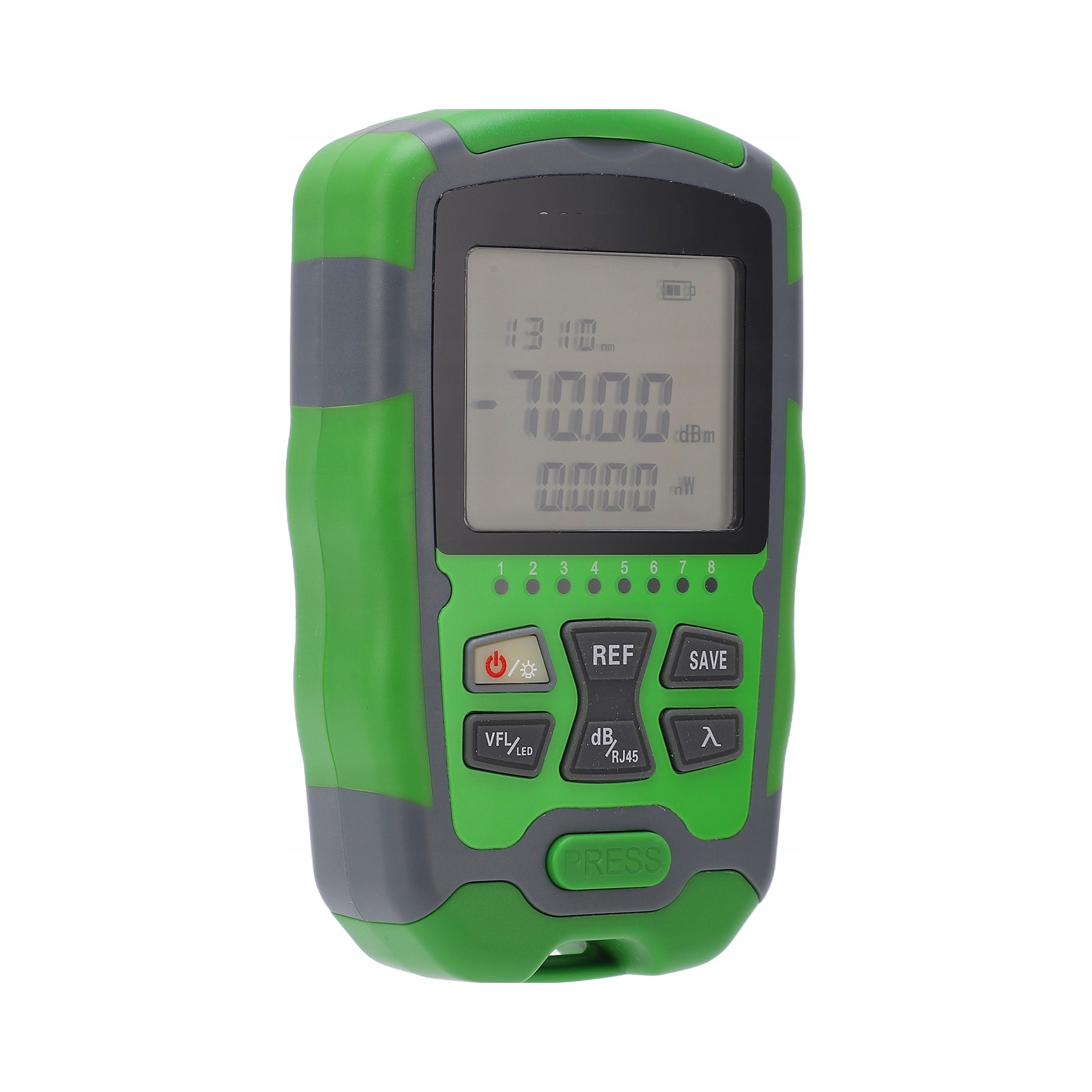 Mini Miernik Mocy Optycznej Tester Lan Mocy Kabla 4W1 Latarka Aua MC70