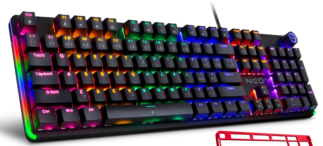 Connect It Mechanická klávesnice NEO2 Cz Sk layout Černo-Červená
