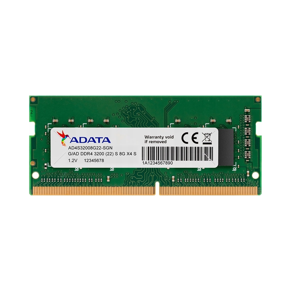 Adata AD4S32008G22-SGN Pamäťový modul 8 Gb (1x8 Gb) DDR4 3200 MHz
