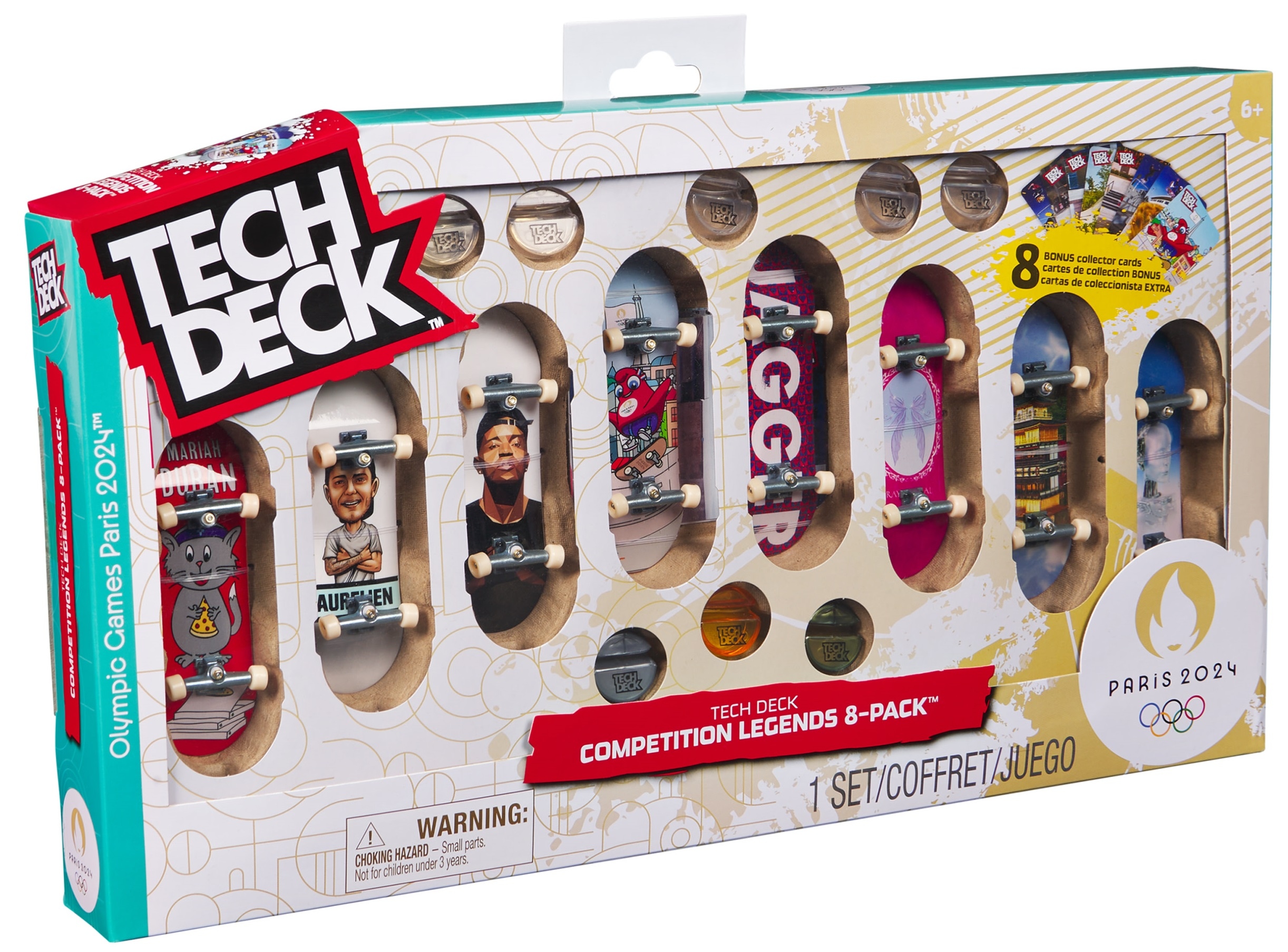 TECHDECK Fingerboard Zestaw 8 deskorolek