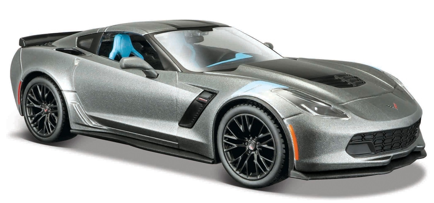 Maisto 2017 Corvette Grand Sport, metal šedá 1:24