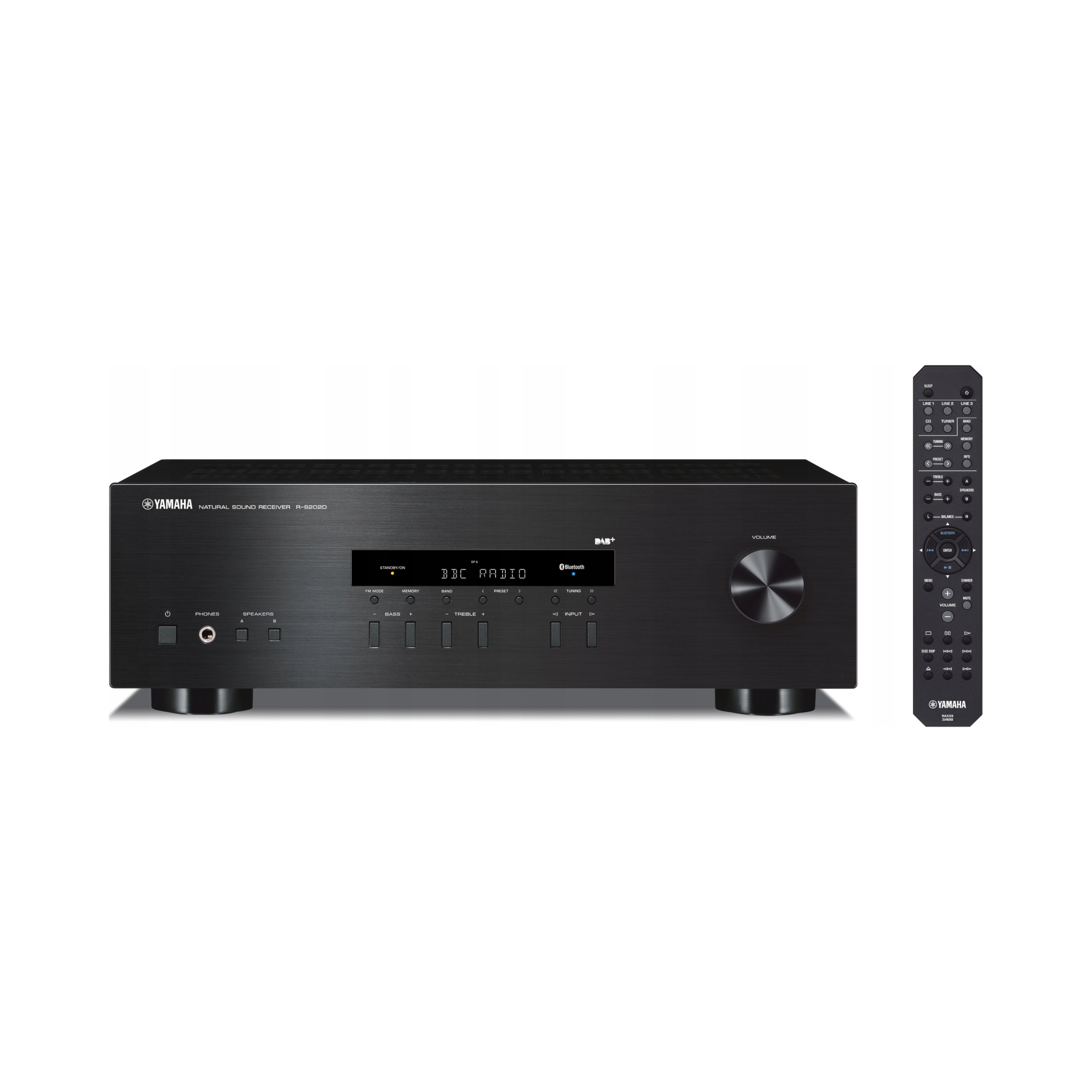 Amplituner Yamaha R-S202D 2.0 czarny Dab/dab+ Bluetooth