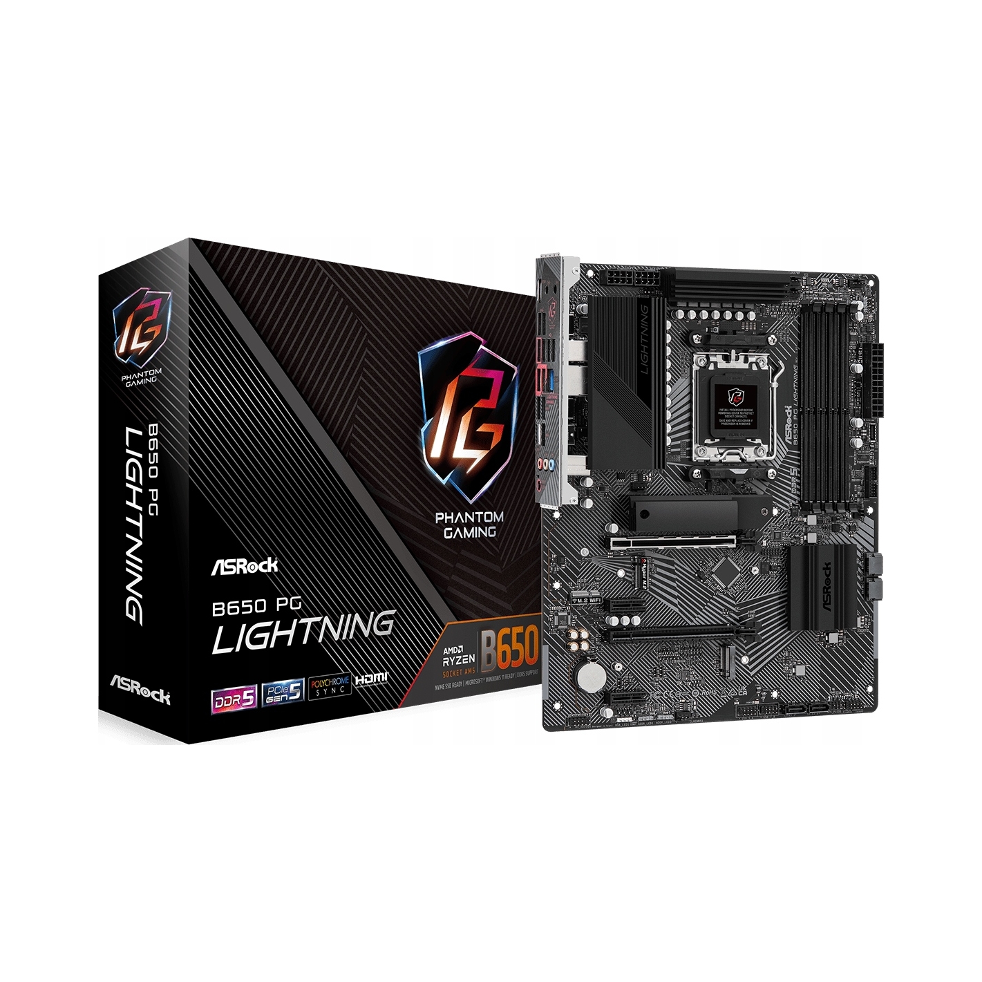ASRock B650 Pg Lightning AM5 DDR5 Atx Základná doska
