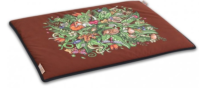 Levně Akinu podložka pro psa odstíny hnědé 85 cm x 65 cm