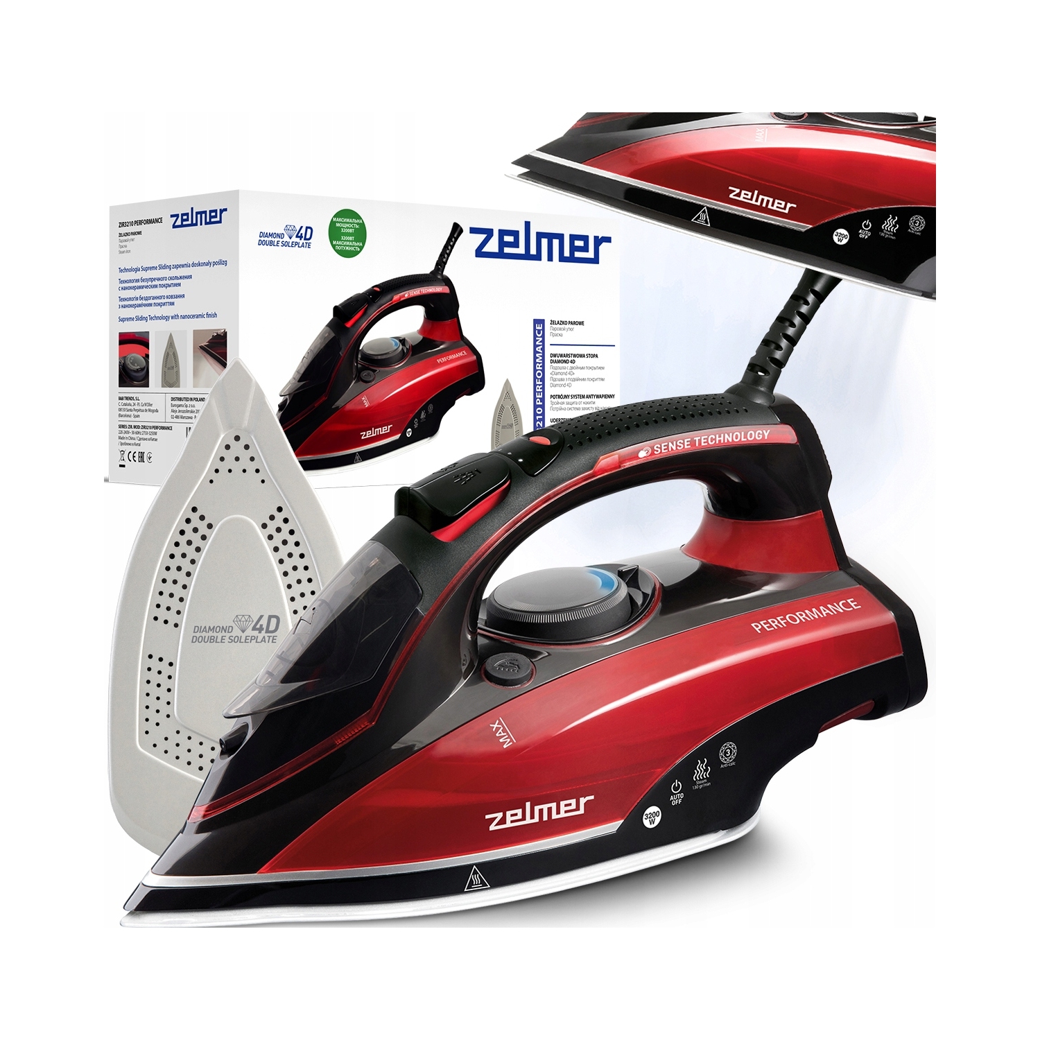 Parná žehlička Zelmer ZIR3210 Performance 3200 W
