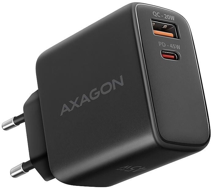 Axagon Ładowarka sieciowa ACU-PQ45 2-port QC3.0,4.0/AFC/FCP/PPS/Apple Pd