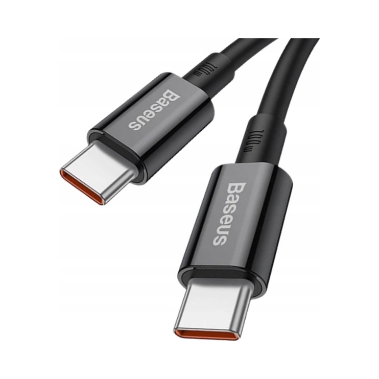Kabel Baseus Catys- C01 Usb- C Usb- C Pd Qc Fcp 100W 5A 480Mb/ s 2m czarny