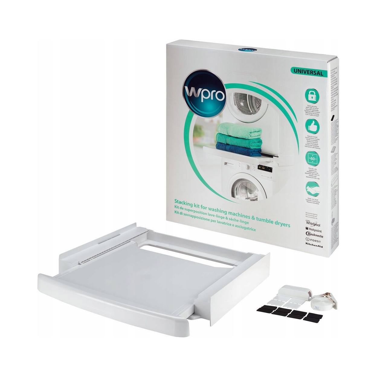 2X Łącznik Uniwersalny Wpro SKS101 Z Wysuwaną Półką