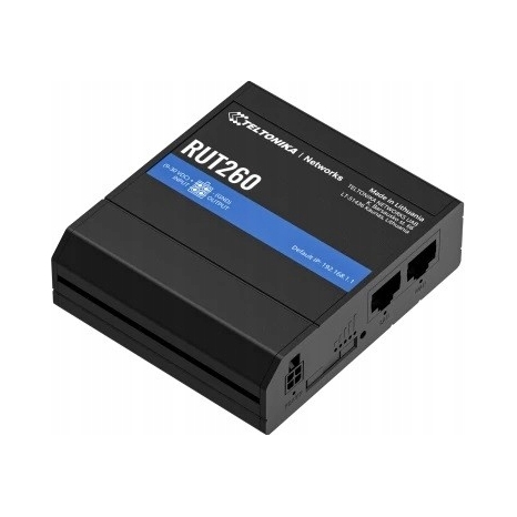 Teltonika RUT260 Przemysłowy Router Lte Cat. 6, 2x Lan 100Mb/ s WiFi