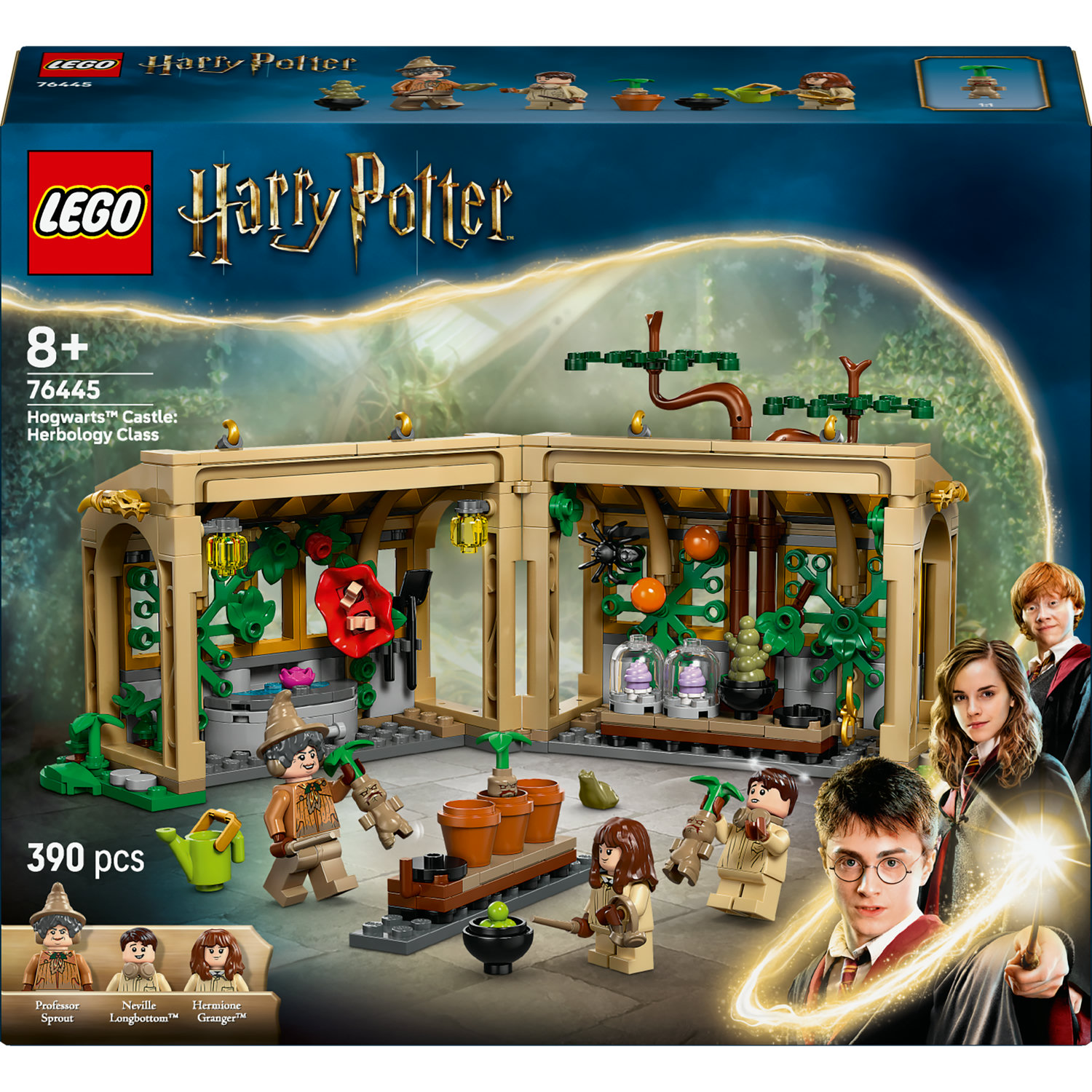 ルヴィ 4点セット LEGO Harry Potter 76445 Zamek Hogwart: Lekcja zielarstwa