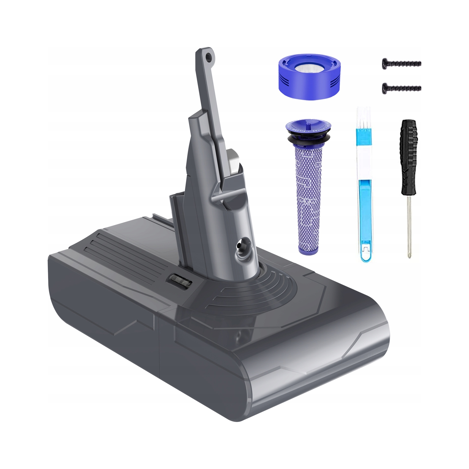 21.6 V 6000 mAh 129.6 Wh baterie akumulátor pro Dyson V8 SV10 Bonus