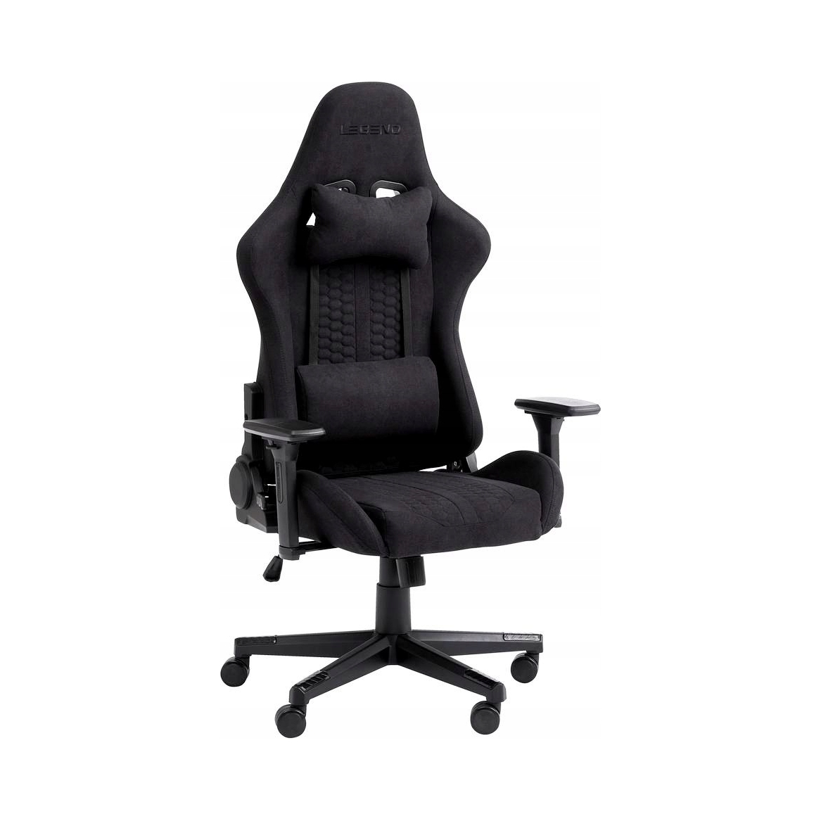 Nibe Fotel gamingowy, Krzesło gamingowe, czarny tkanina