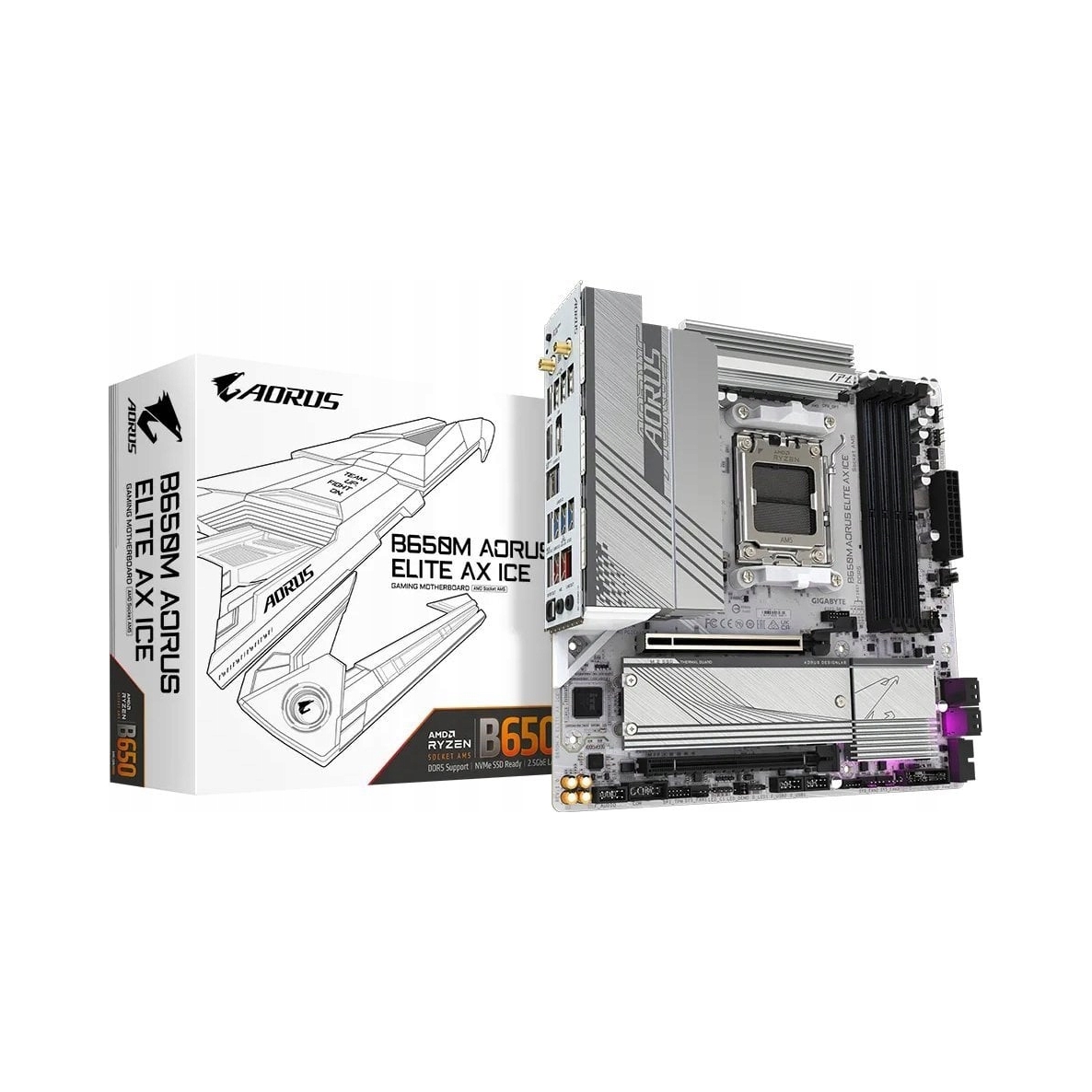 Základná doska Micro Atx Gigabyte B650 A Elite Ax Ice