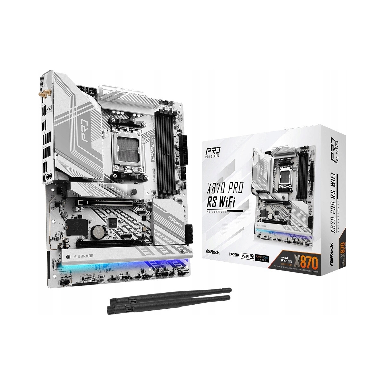 Základná doska ASrock X870 Pre Rs Wifi Amd X870 DDR5 AM5 Atx