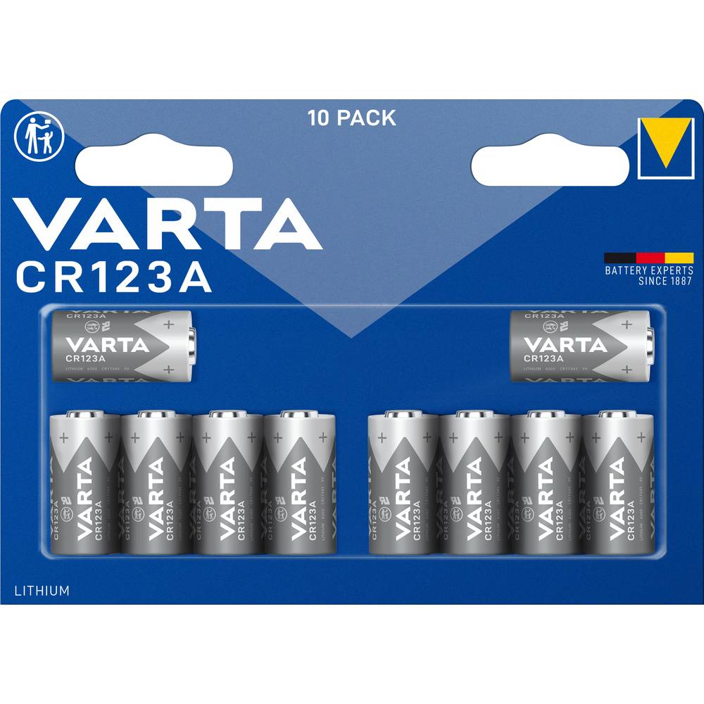 Varta Photo Lithium CR123A 10-pack