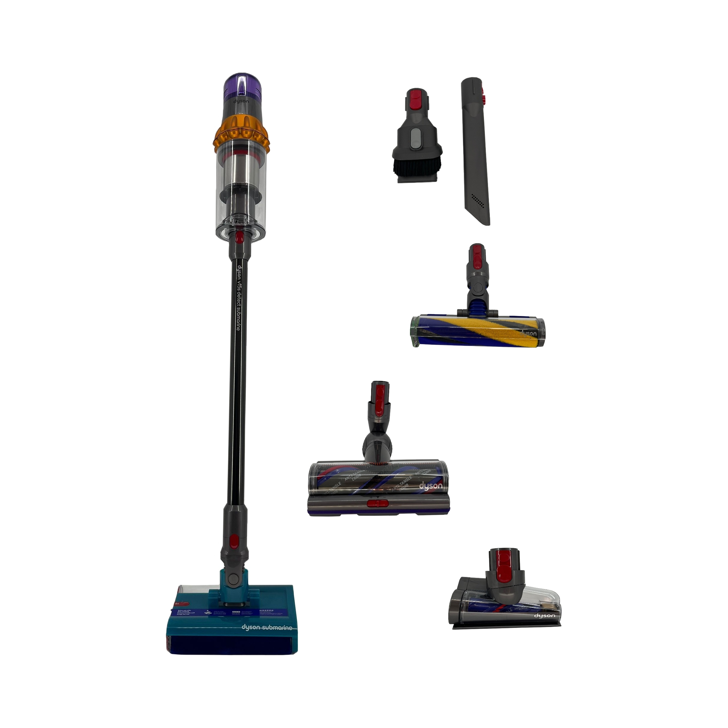 Odkurzacz pionowy Dyson V15s Detect Submarine srebrny/szary