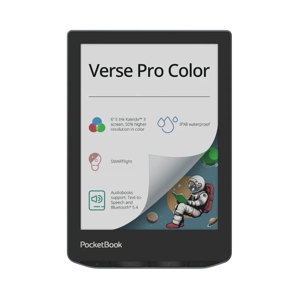 Čítačka Ebookov Pocketbook Verse Pro Color 16GB 6" Bluetooth Vodotesná Wifi