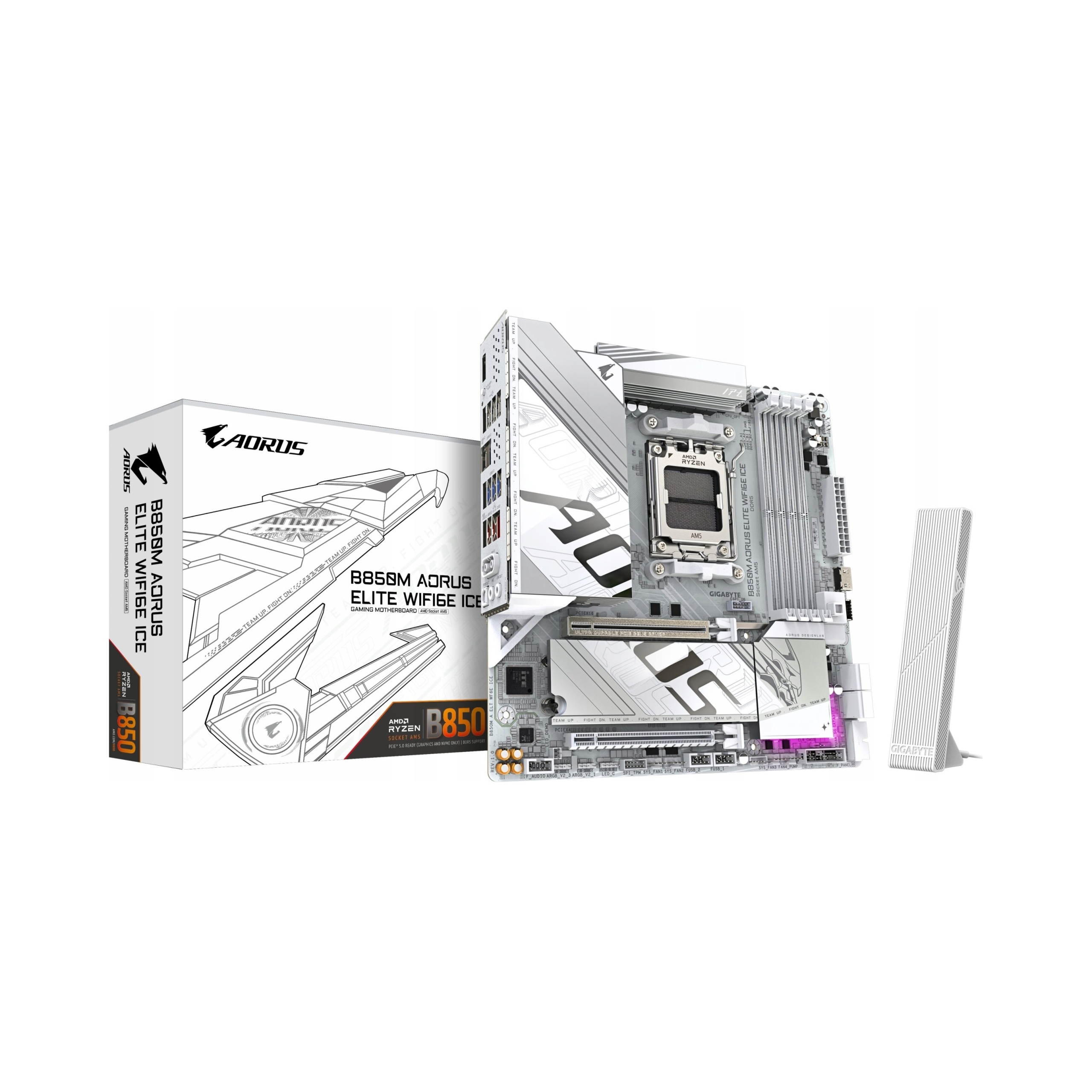 Základná doska Gigabyte B850 Aorus Elite WIFI6E Ice micro Atx Amd Ryzen