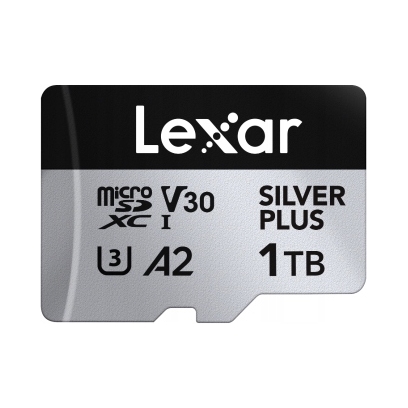Karta pamięci Lexar High- Performance Silver Plus microSDXC 1TB adapter