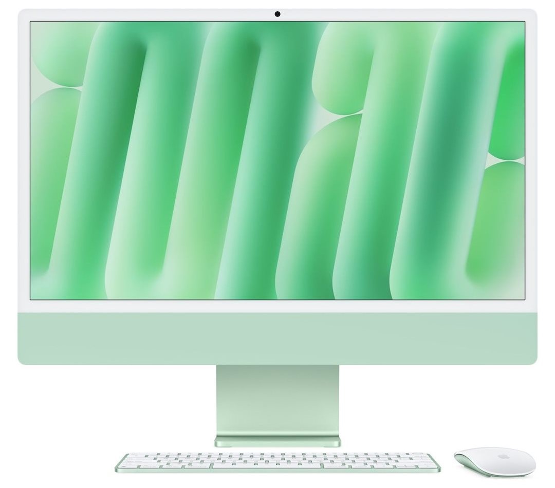 Počítačová zostava Apple iMac 24" zelený s M4, 16 Gb Ram a 256 Gb Ssd